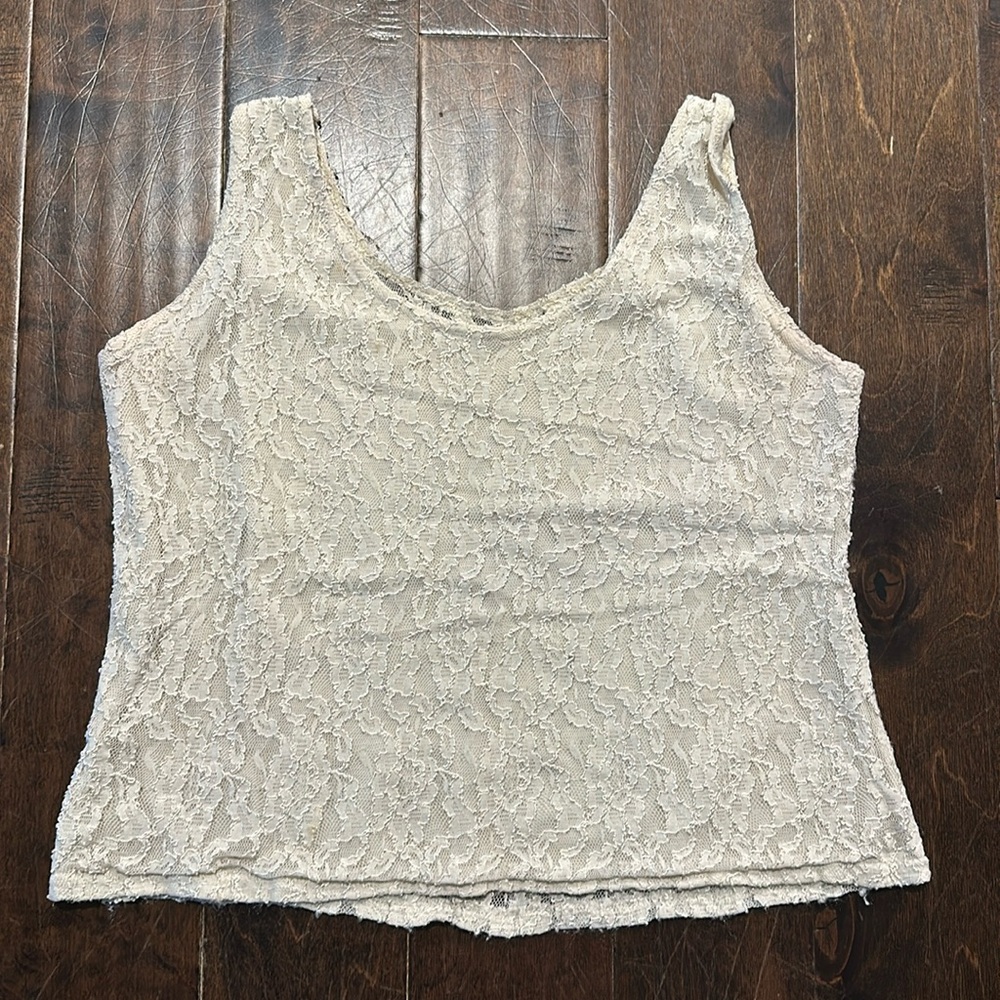 vintage lace tank top